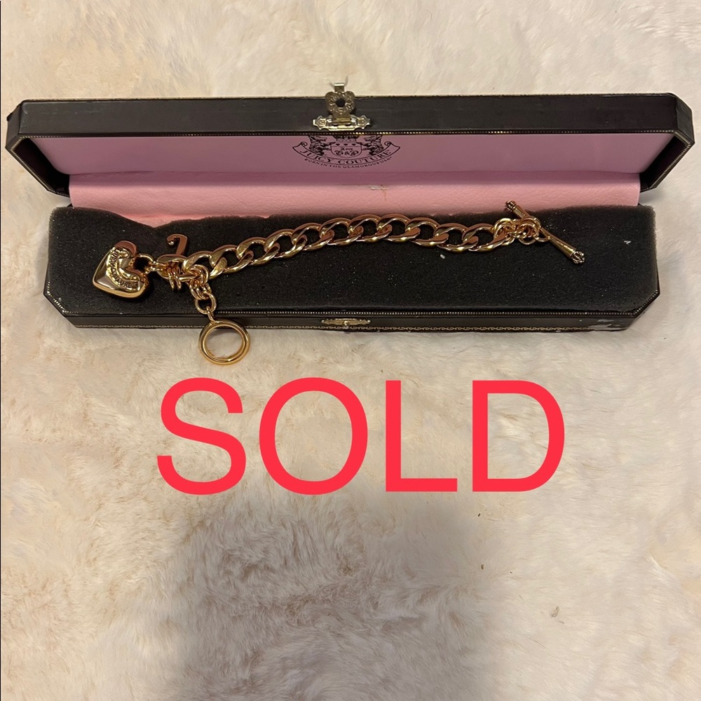 Juicy Couture charm bracelet (gold)